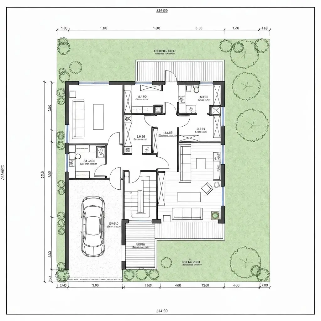 Floor plan created from a text description